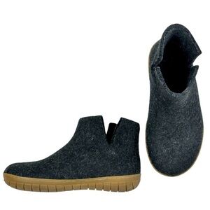 GLERUPS Unisex Blue Wool Boots w/ Rubber Sole Size M 9.5 / L 11 EU 43